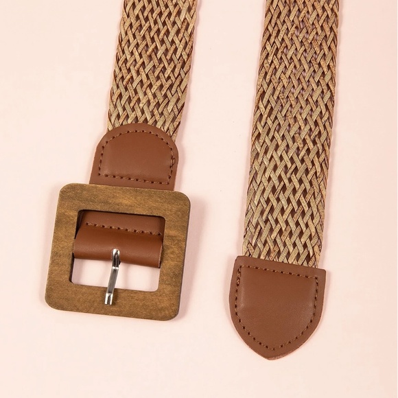 Handmade Square Buckle Woven Minimalist Belt - Picture 4 of 4